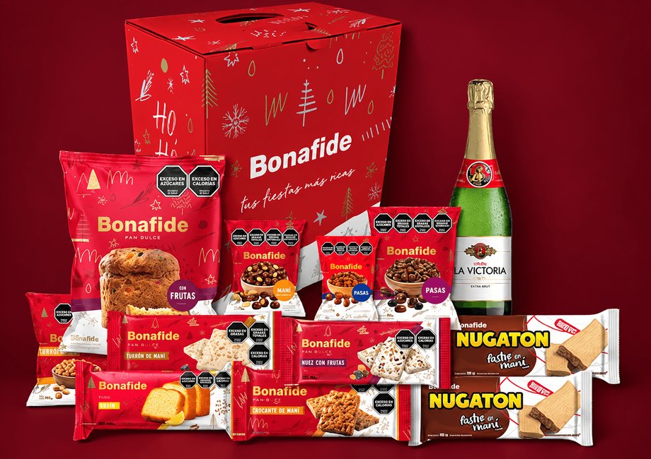 Caja navideña Bonafide Standard y sus productos