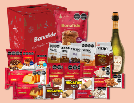 Caja navideña Bonafide Medium y sus productos